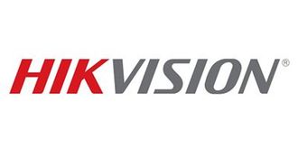 Le logo Hikvision, comportant le mot « HIK » en rouge et « VISION » en gris foncé sur fond blanc.