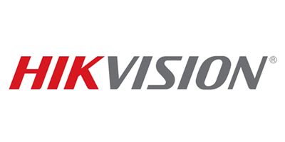 Le logo Hikvision, comportant le mot « HIK » en rouge et « VISION » en gris foncé sur fond blanc.