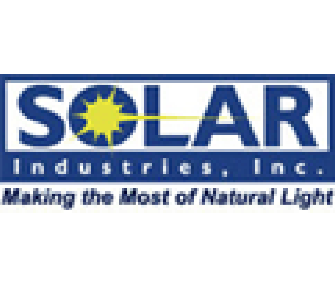 The solar industries inc. logo is making the most of natural light.