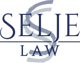 The logo for Selje Law, featuring the dark blue text