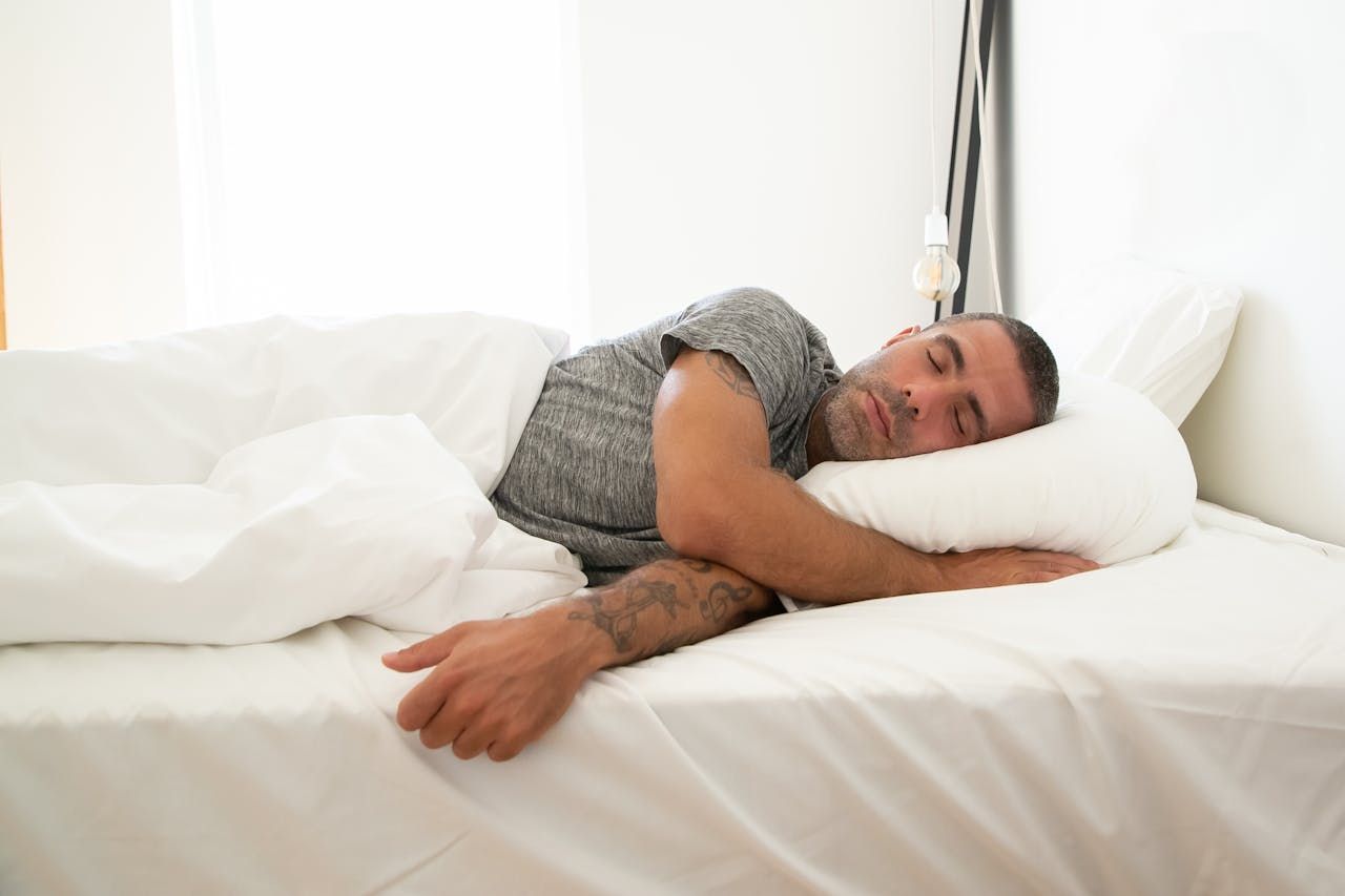 man sleeping