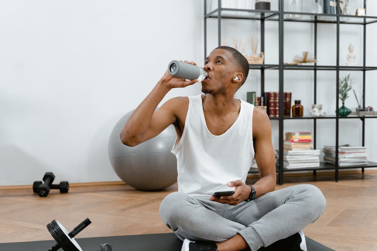 man working out