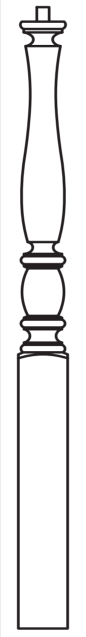 3310 profile turned post for over the post system
