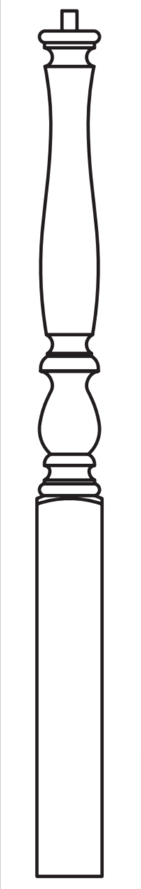 3910 profile turned post for over the post system