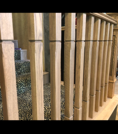 White Painted Spindle Balusters on Balcony