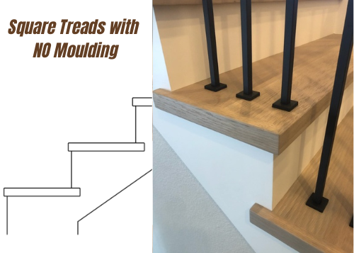 Square Tread With No Moulding