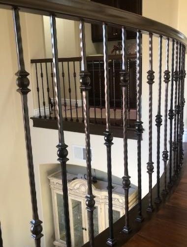 Oil Rubbed Bronze Balusters that are Twists with Knuckles