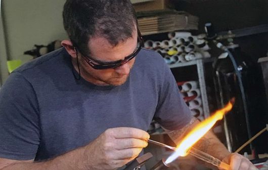 man making jewellery