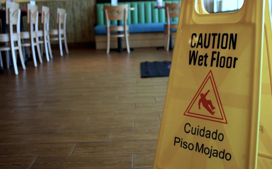 Wet Floor Caution — Roseville, CA — Frank Penney Injury Lawyers