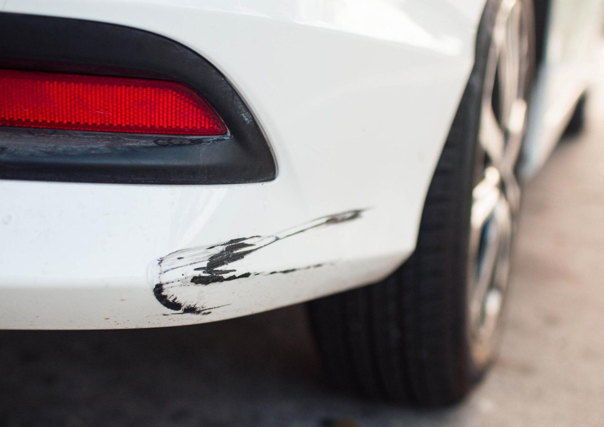 Car Bumper with Damaged Paint — Roseville, CA — Frank Penney Injury Lawyers