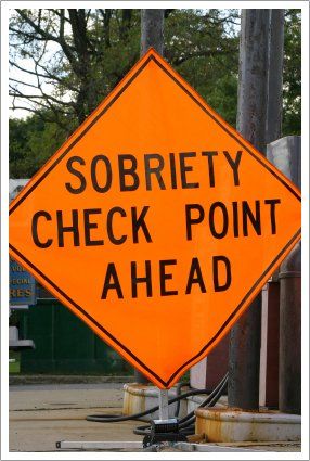 Check Point Ahead Sign — Roseville, CA — Frank Penney Injury Lawyers
