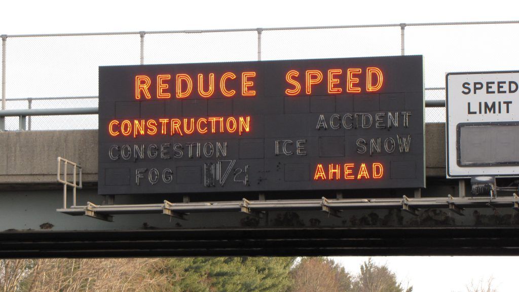 Reduce Speed Sign — Roseville, CA — Frank Penney Injury Lawyers