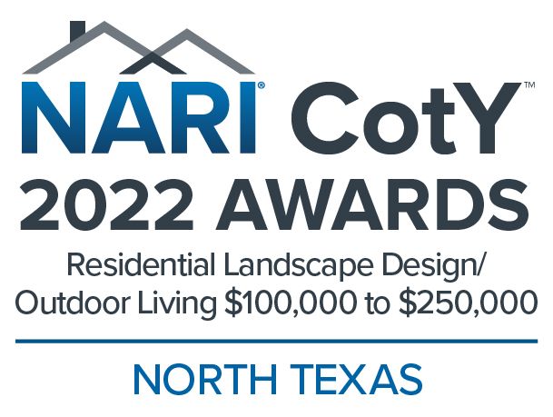 Logo for NARI North Texas, featuring a blue roof icon above the text 