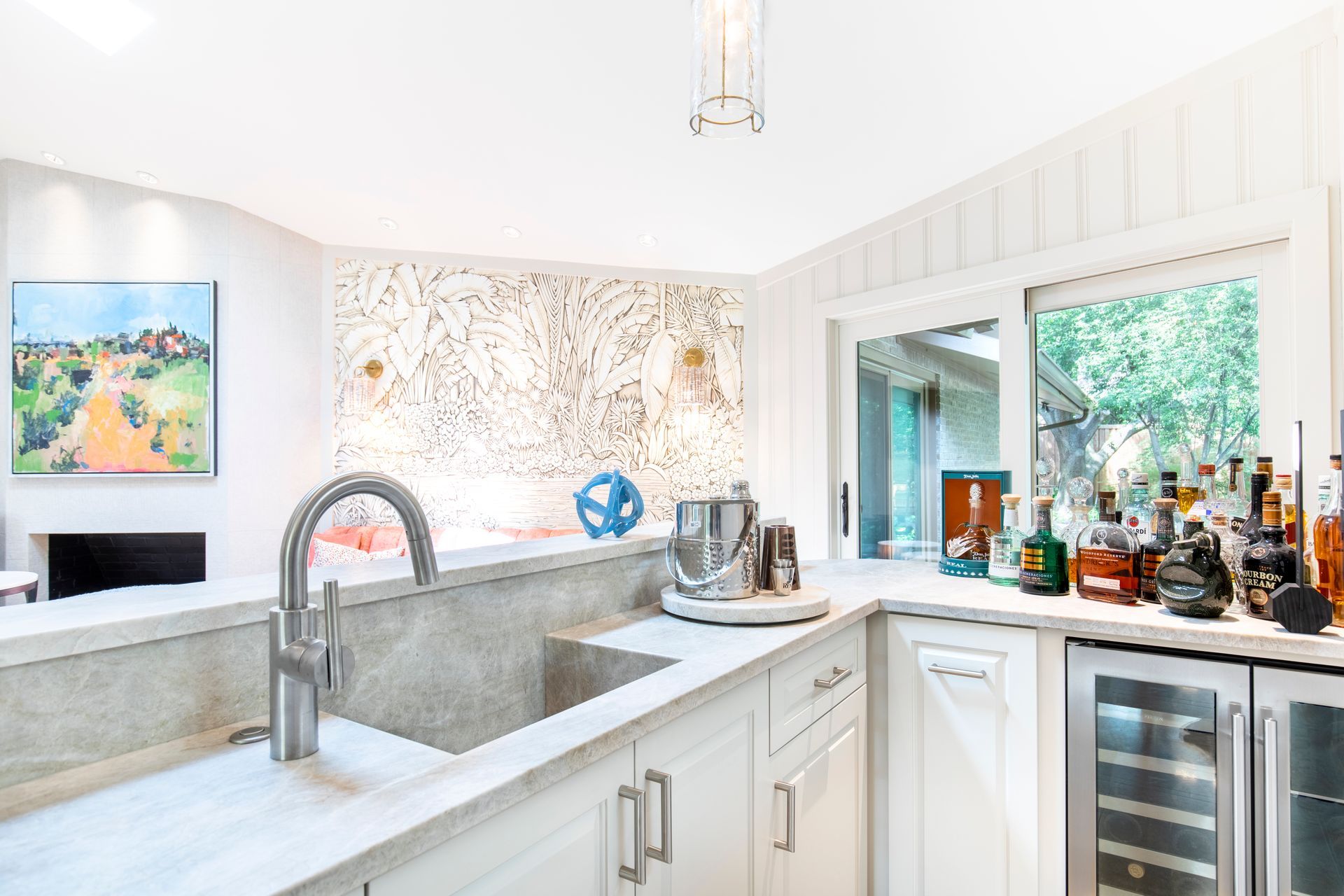 Living room bar area Residential interior element under 30,000