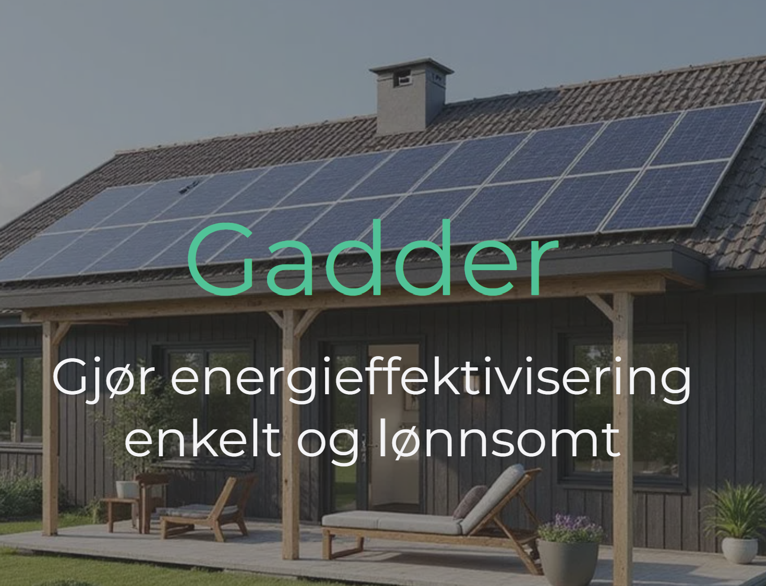 AI-drevet energitiltaksplattform | Gadder AS