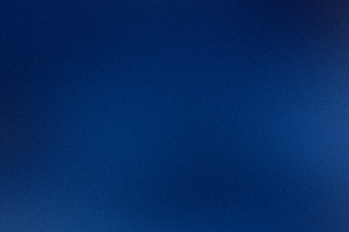 Solid, dark blue background.