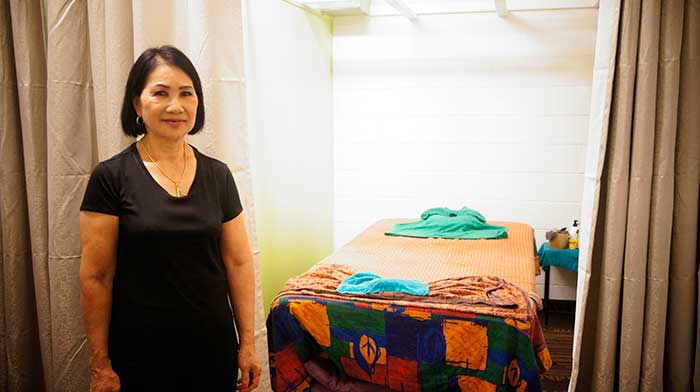 female thai massage specialist