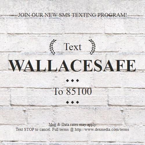 White brick background with text: 