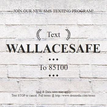 White brick background with text: 