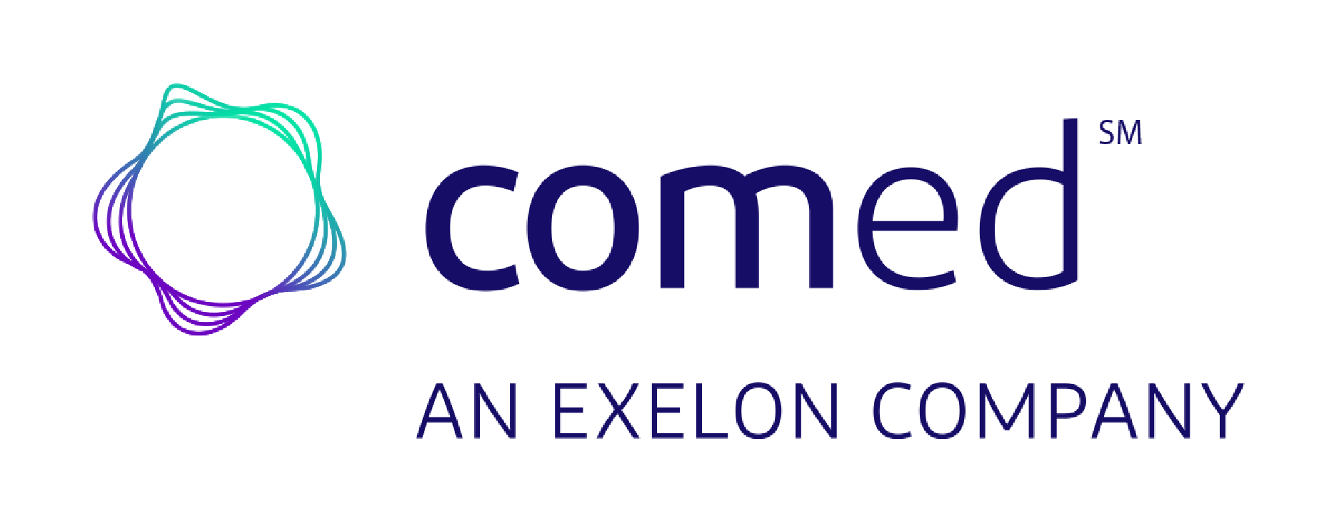 A logo for comed an exelon company