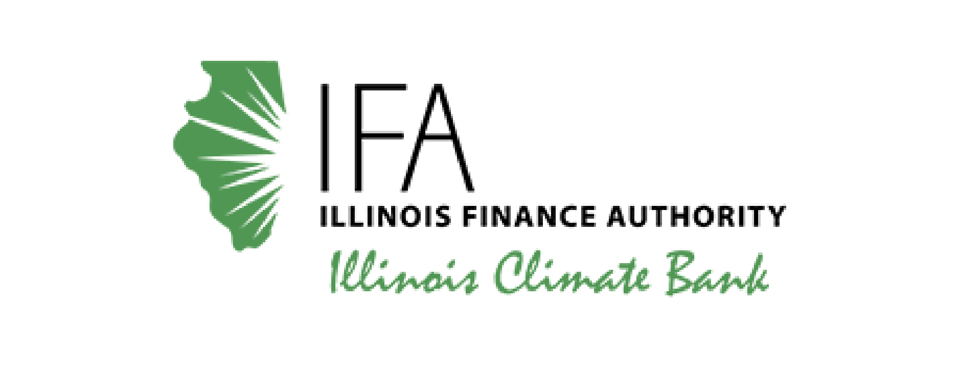 The logo for the illinois finance authority illinois climate bank