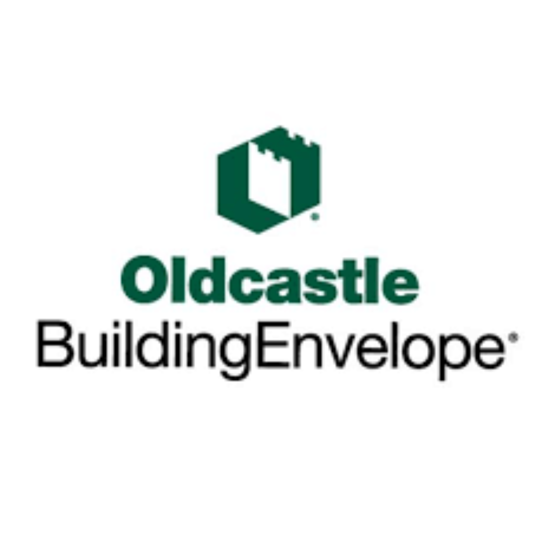 An oldcastle building envelope logo on a white background