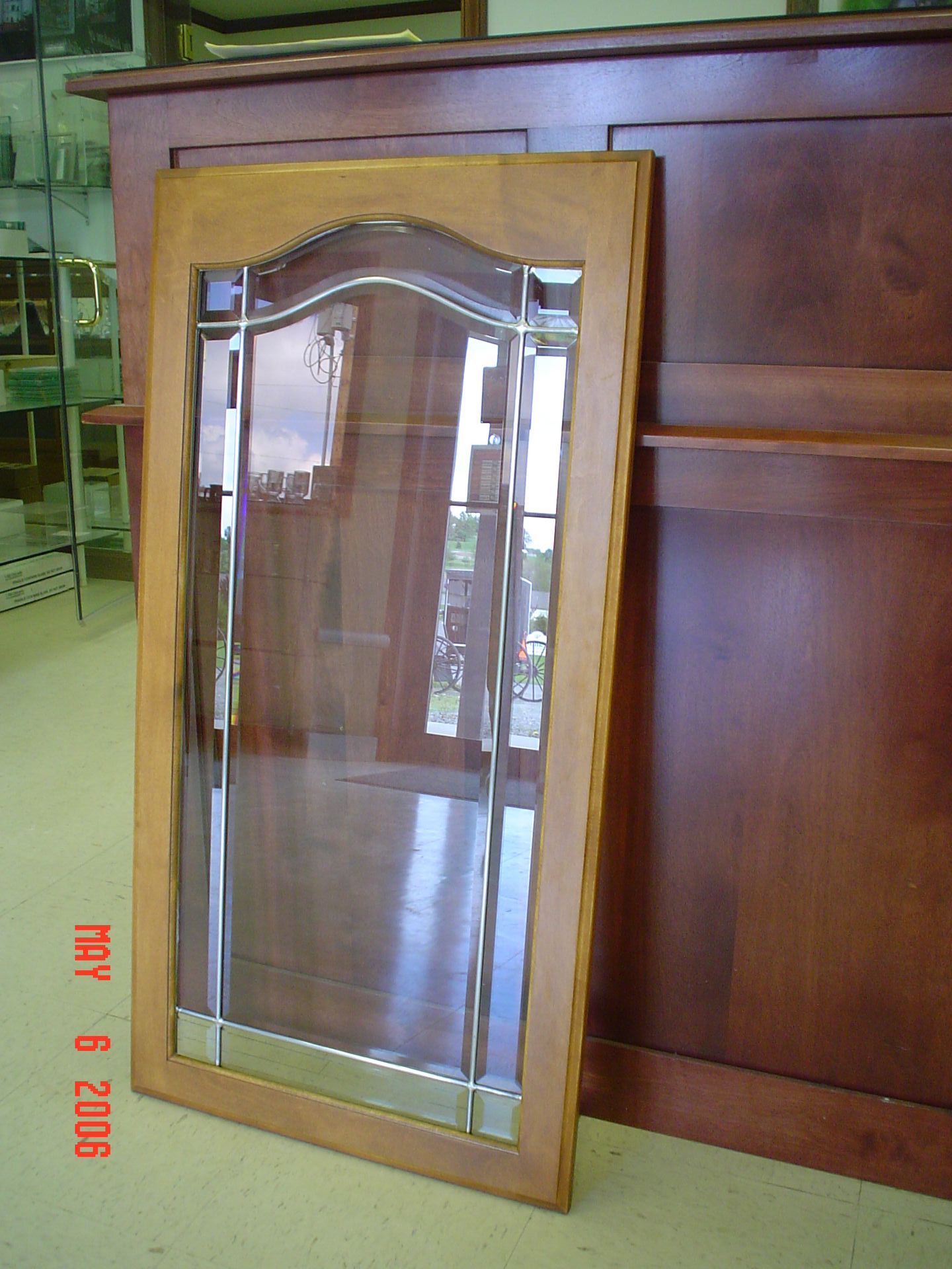 A picture of a mirror taken on may 8 2008