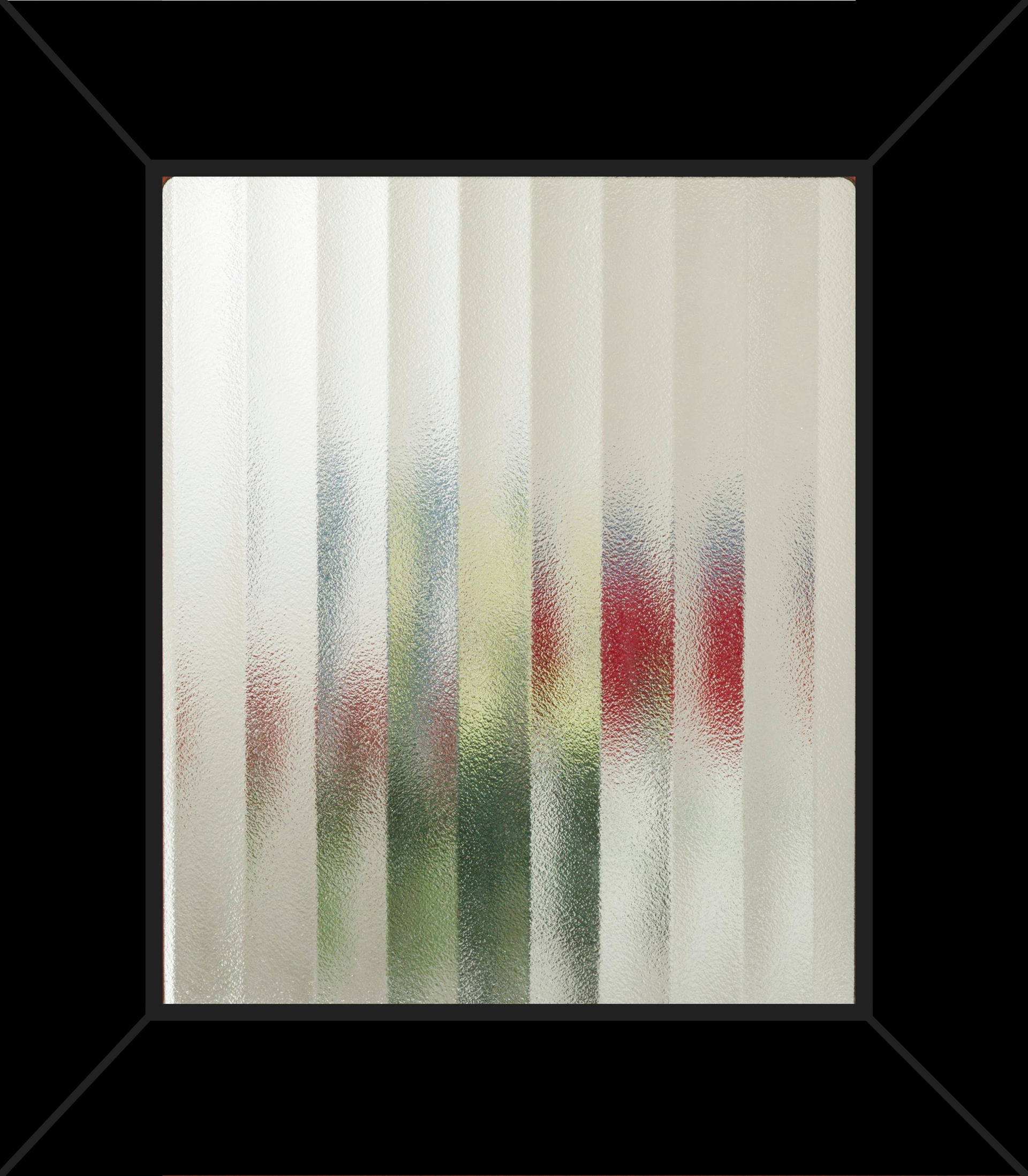 A picture of a window with a black frame