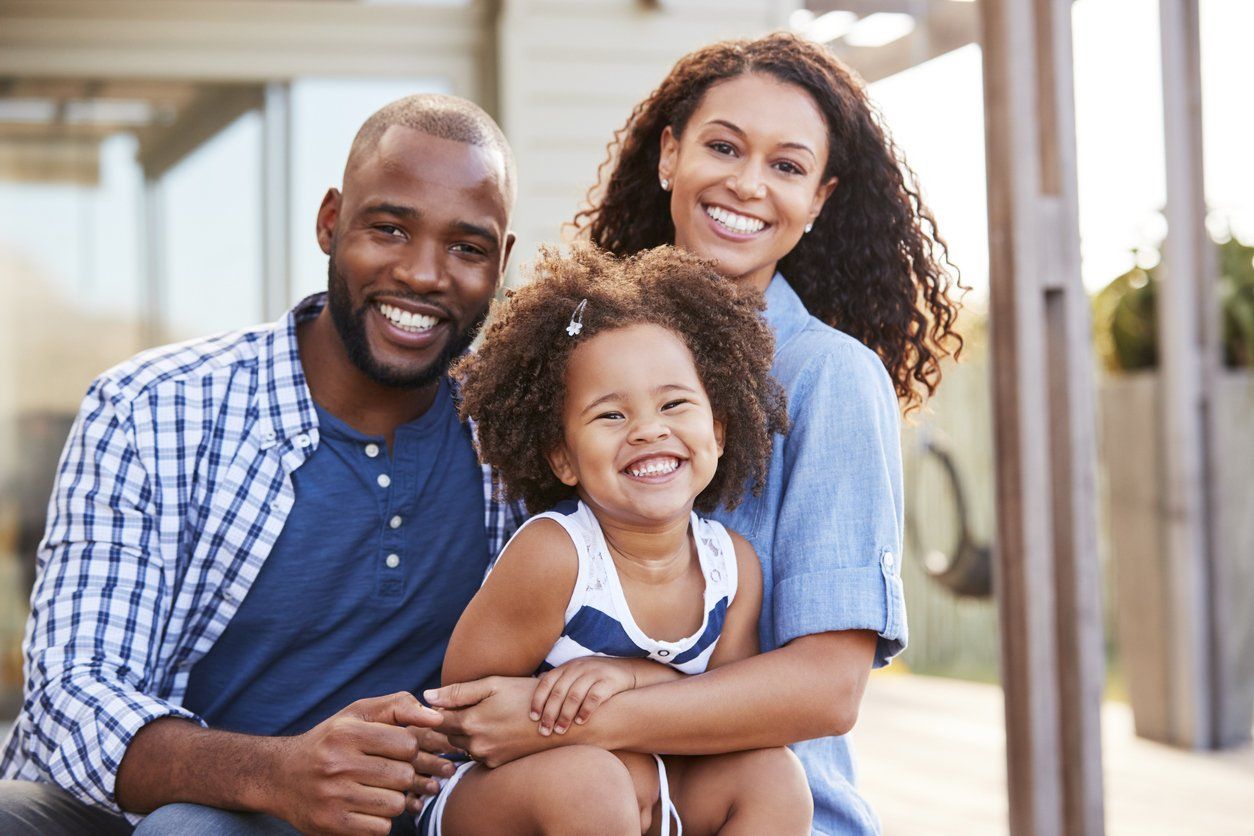 Family using the power of smiling. Smile through history