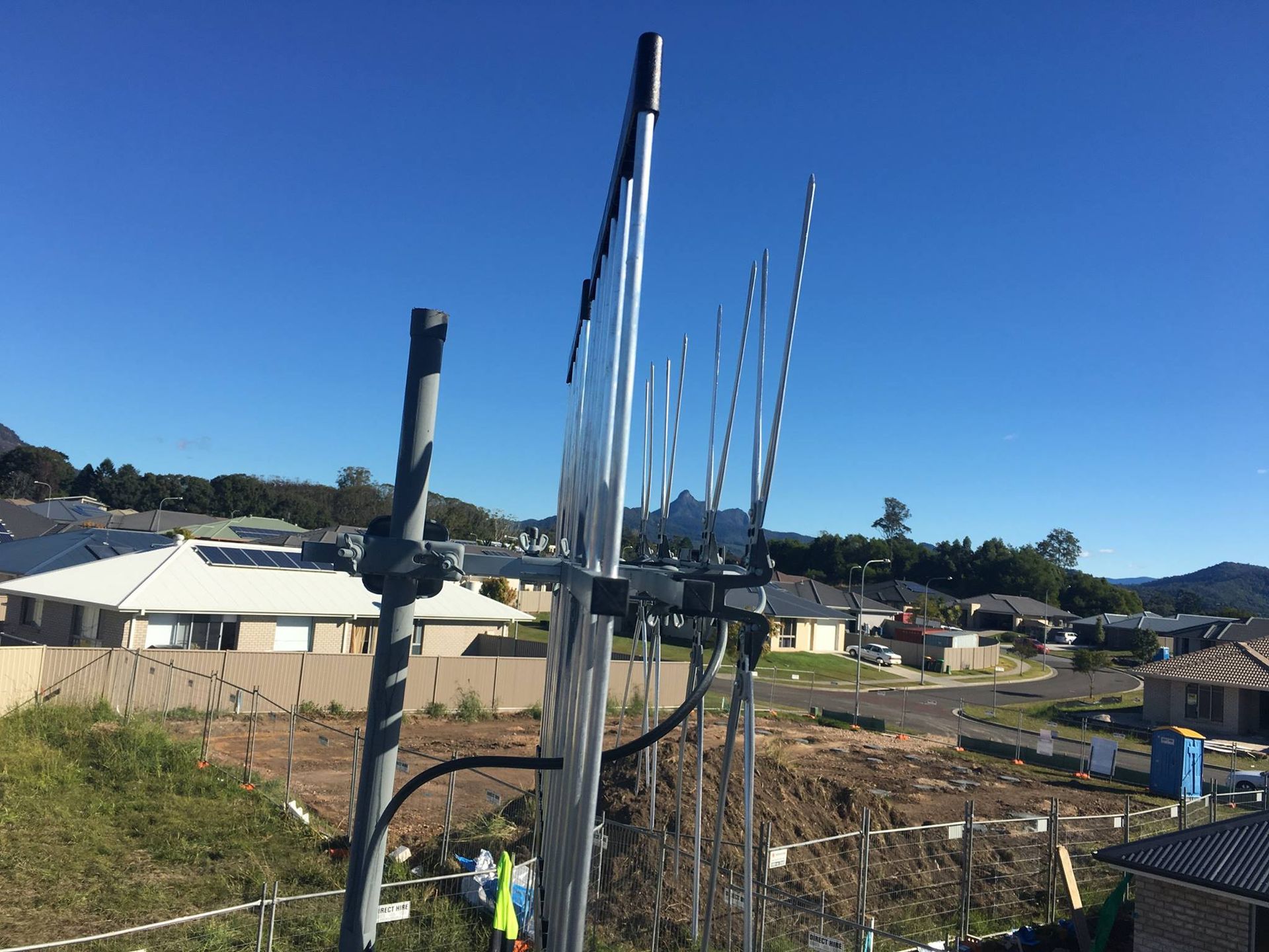 TV Antenna on a Pole, Against a Clear Blue Sky — BRC Antenna Service 1 In Banora Point, NSW