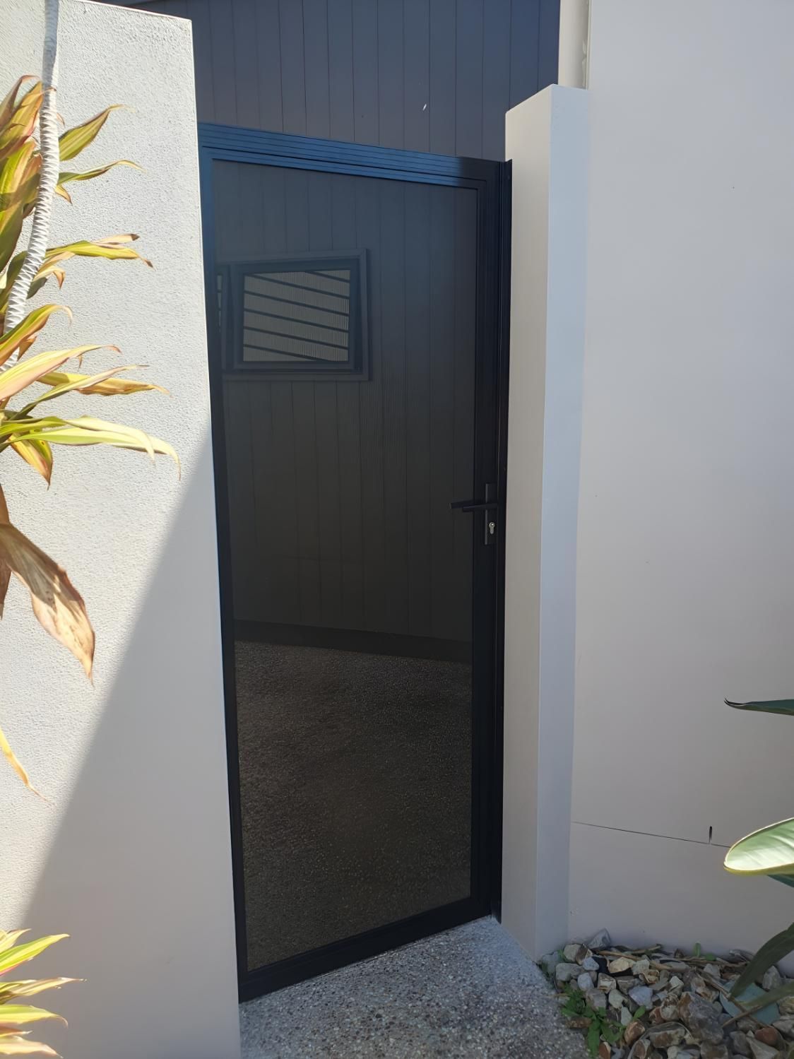 Door With Security Screens — Hervey Bay Glass Glazing & Screens In Pialba, QLD