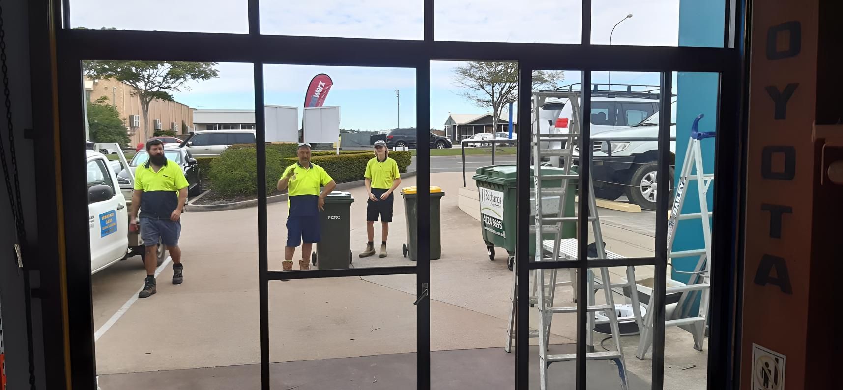 Glass Door Installation — Hervey Bay Glass Glazing & Screens In Maryborough, QLD