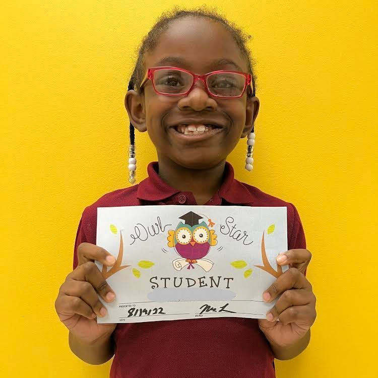 students with awards and certificates