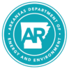The logo for the arkansas department of energy and environment.