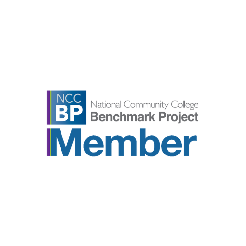 The logo for the national community college benchmark project member.