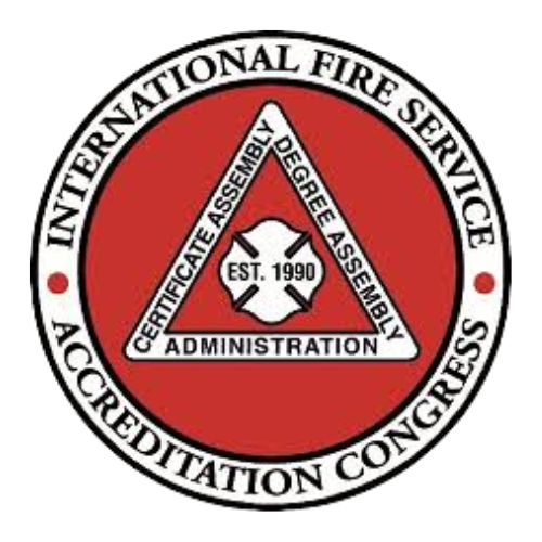 The logo for the international fire service accreditation congress.
