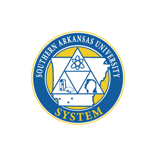 The logo for southern arkansas university system