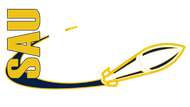A logo for sau is shown on a white background