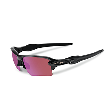 A pair of oakley sunglasses with pink lenses on a white background.