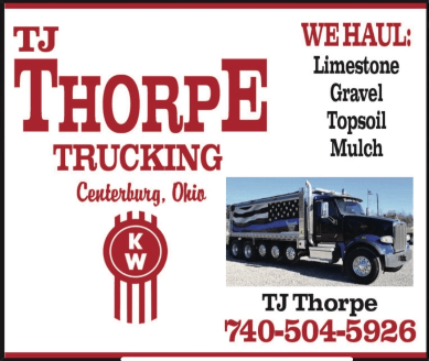TJ Thorpe Trucking Sponsor Logo