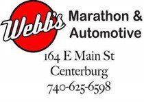 Webb's Marathon & Automotive Sponsor Logo