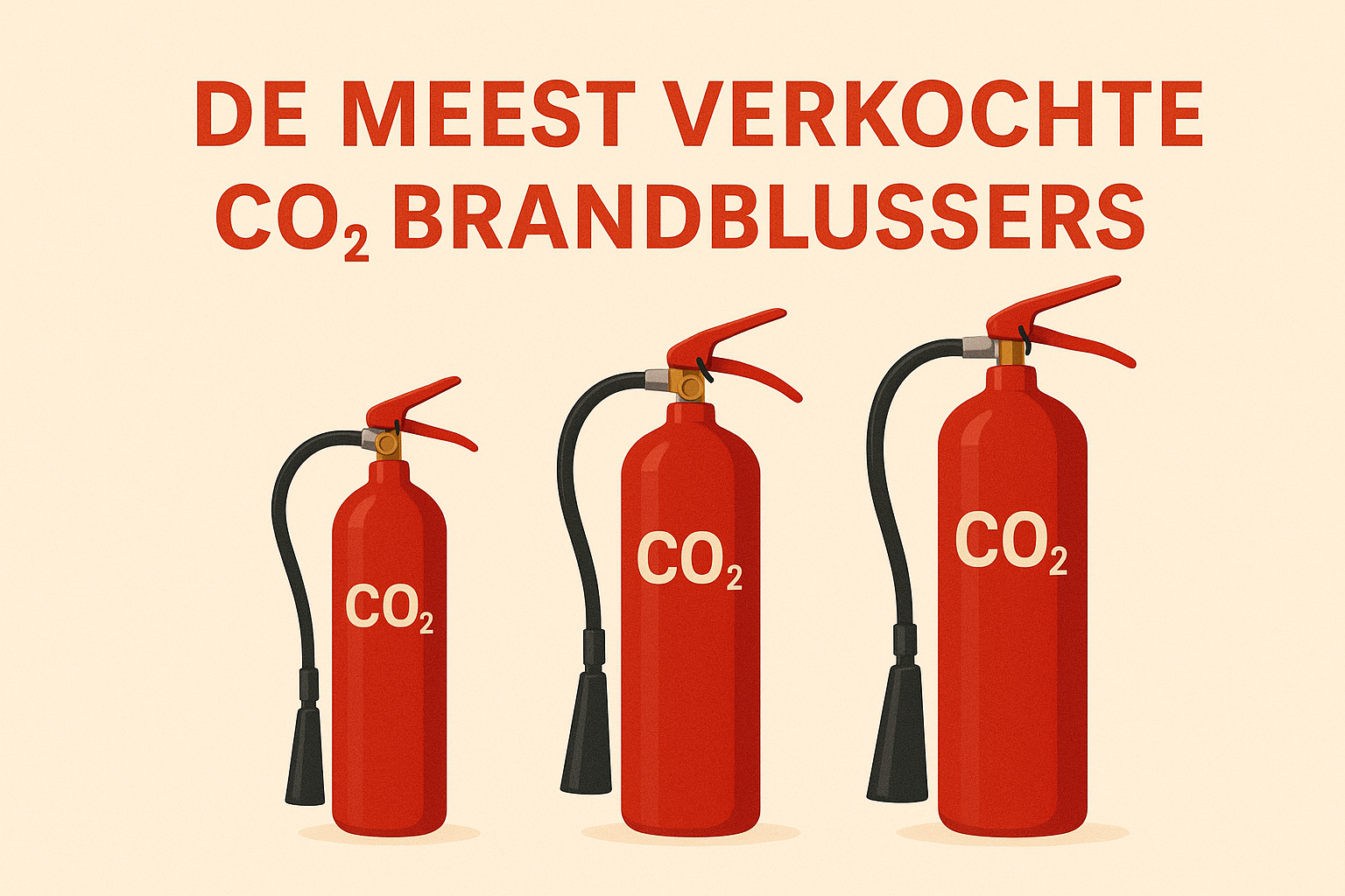 De meest verkochte CO₂ brandblussers
