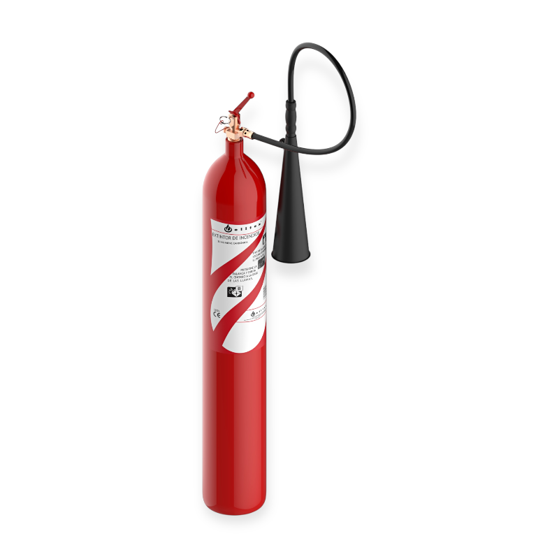 Elitex koolzuursneeuwblusser 5 kg CO2 brandblusser