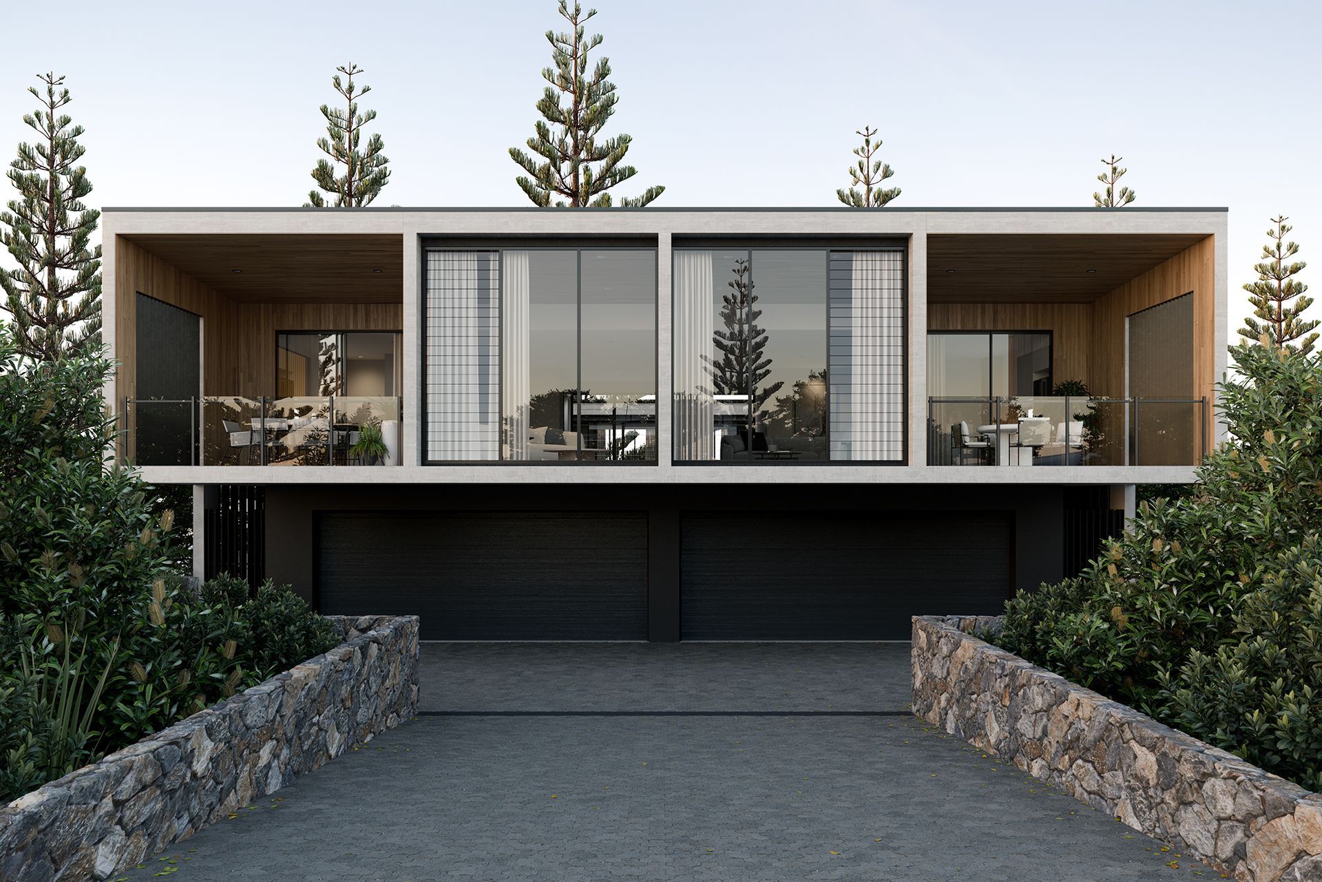 Modern Wood and White Residential House —Architects In Mackay , QLD