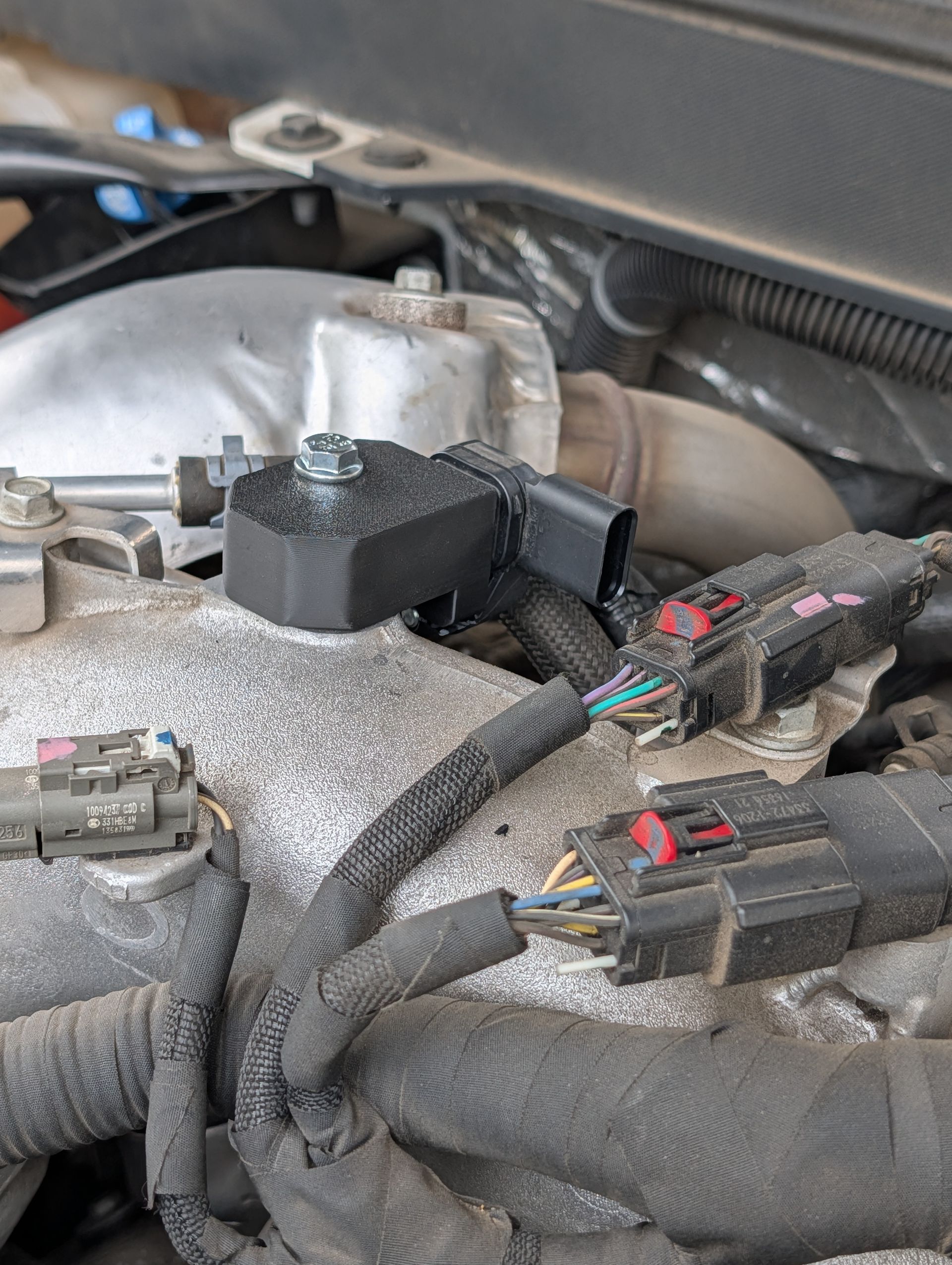 2023.5 - Present L5P Duramax MAP Sensor Spacers – 3D Printed Nylon with O-Rings and Bolts