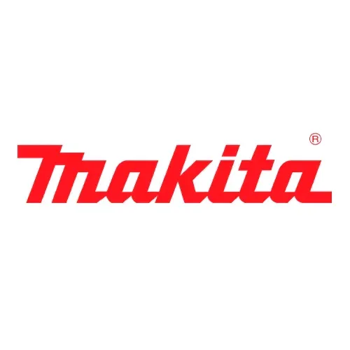 Un logotipo de makita sobre un fondo blanco