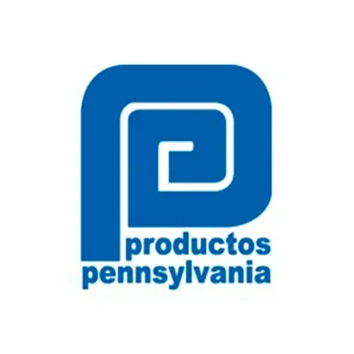 Productos logotipo de Pensilvania sobre un fondo blanco.