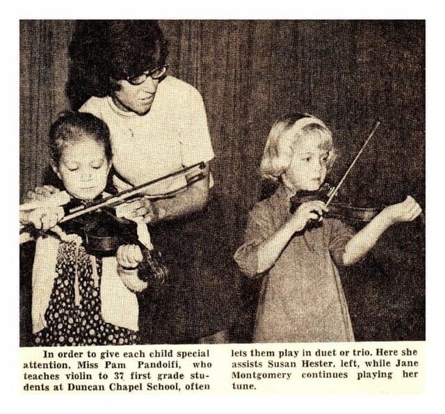 Instructor and Students Playing Violin - Cary, NC - Cary School of Music