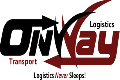 the logo for onway transport logistics never sleeps