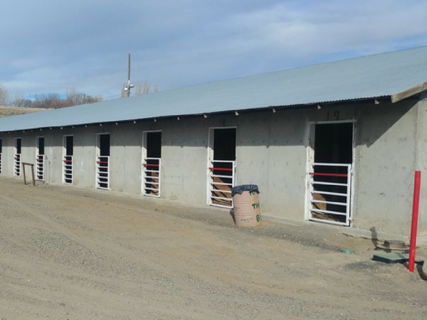 Horse Stalls at Fair and Rodeo